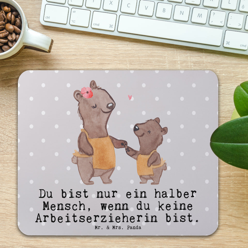 Mauspad Arbeitserzieherin mit Herz Mousepad, Computer zubehör, Büroausstattung, PC Zubehör, Arbeitszimmer, Mauspad, Einzigartiges Mauspad, Designer Mauspad, Mausunterlage, Mauspad Büro, Beruf, Ausbildung, Jubiläum, Abschied, Rente, Kollege, Kollegin, Geschenk, Schenken, Arbeitskollege, Mitarbeiter, Firma, Danke, Dankeschön, Arbeitserzieherin, Arbeitspädagogin, Studium