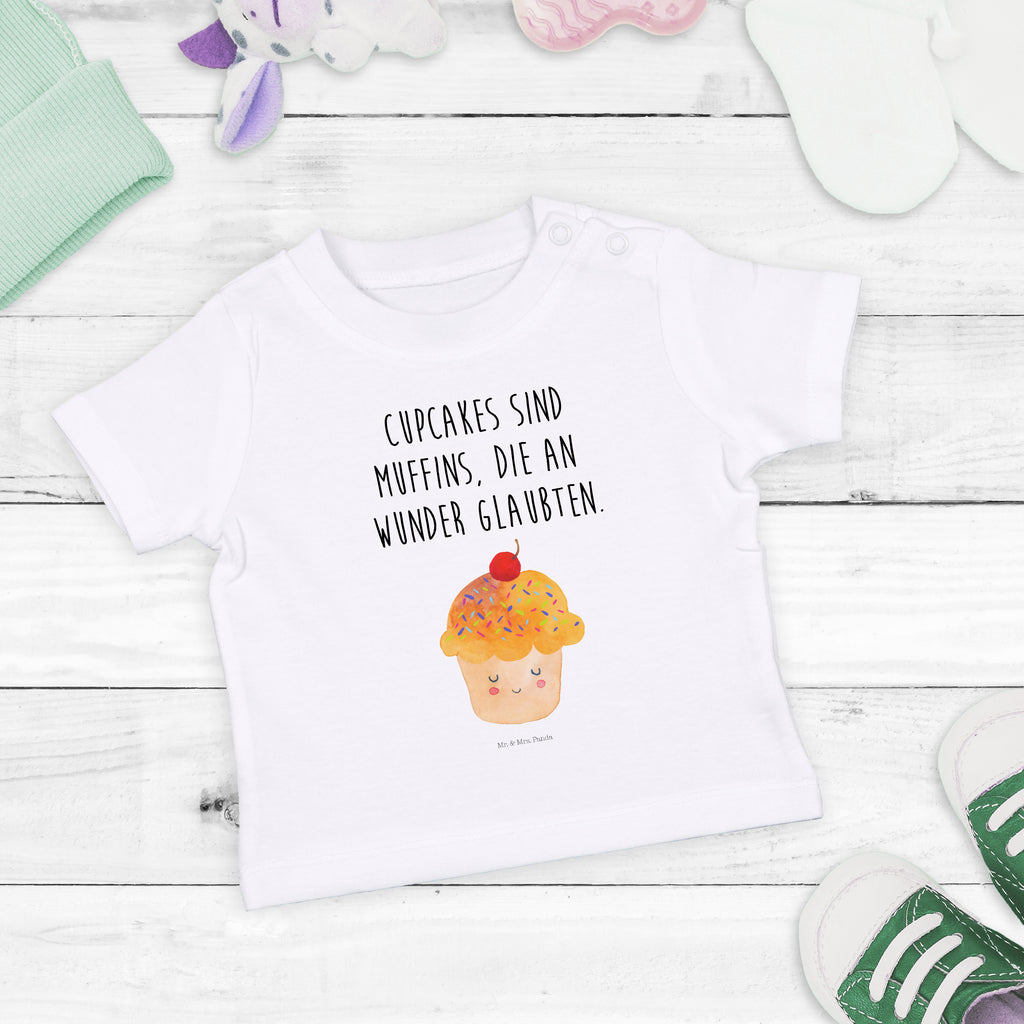 Organic Baby Shirt Cupcake Baby T-Shirt, Jungen Baby T-Shirt, Mädchen Baby T-Shirt, Shirt, Tiermotive, Gute Laune, lustige Sprüche, Tiere, Cupcakes, Muffin, Wunder, Küche Deko, Küche Spruch, Backen Geschenk, Geschenk Koch, Motivation Sprüche