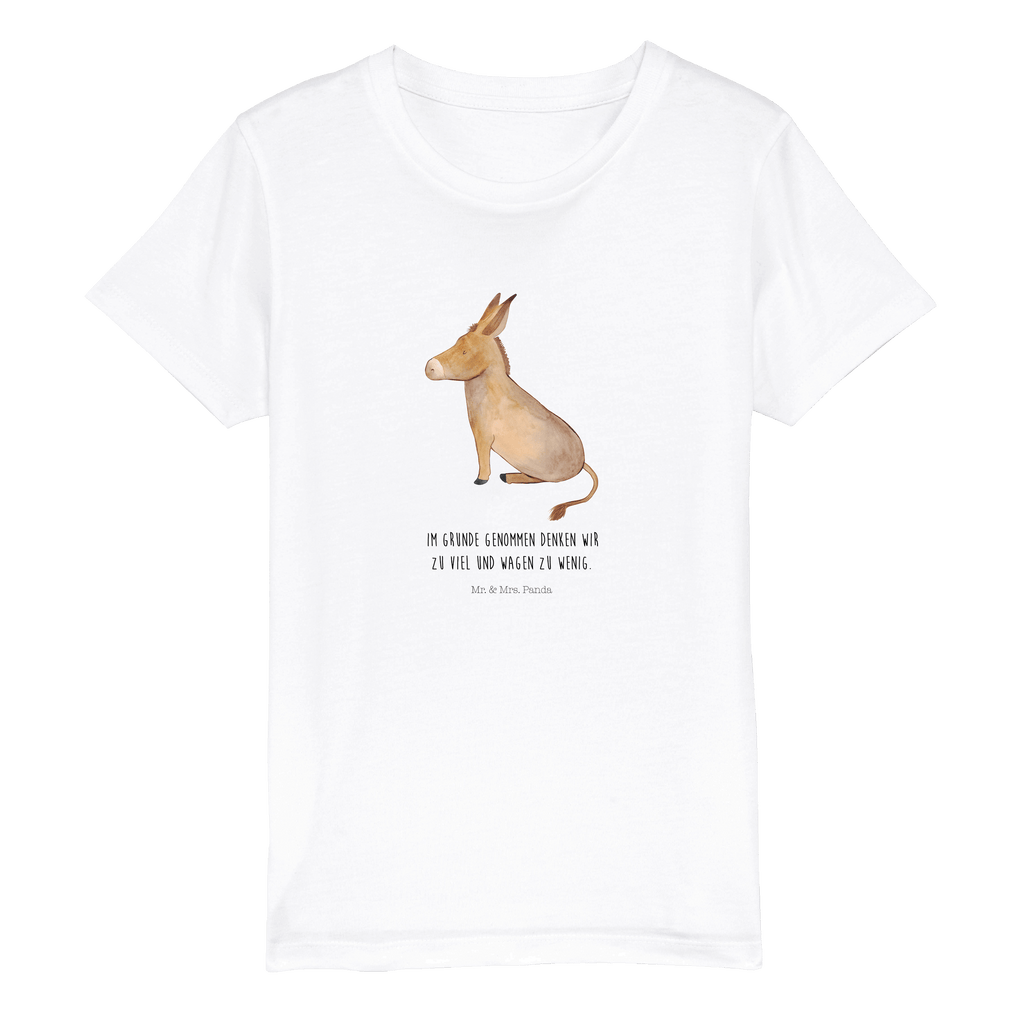 Organic Kinder T-Shirt Esel Kinder T-Shirt, Kinder T-Shirt Mädchen, Kinder T-Shirt Jungen, Tiermotive, Gute Laune, lustige Sprüche, Tiere, Esel, Weisheit, Lebensmut, Lebensglück, Ziel, Lebensziel, Mut, erfolg, tapferkeit, positive gedanken, zuversicht