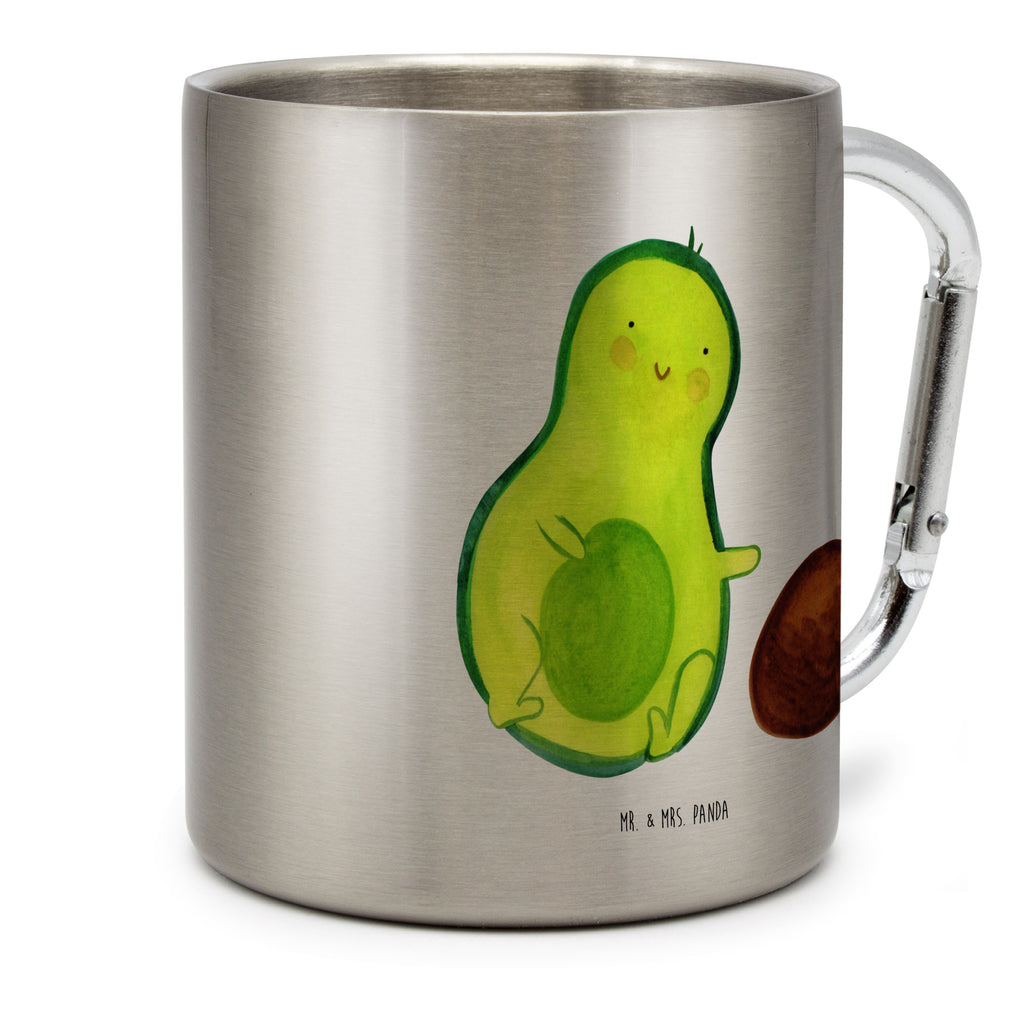 Edelstahlbecher Avocado rollt Kern Edelstahltasse, Karabiner, Edelstahlbecher, Outdoor, Camping, Tasse, Becher, Avocado, Veggie, Vegan, Gesund, Avocados, Schwanger, Geburt, Geburtstag, Säugling, Kind, erstes Kind, zur Geburt, Schwangerschaft, Babyparty, Baby, große Liebe, Liebe, Love