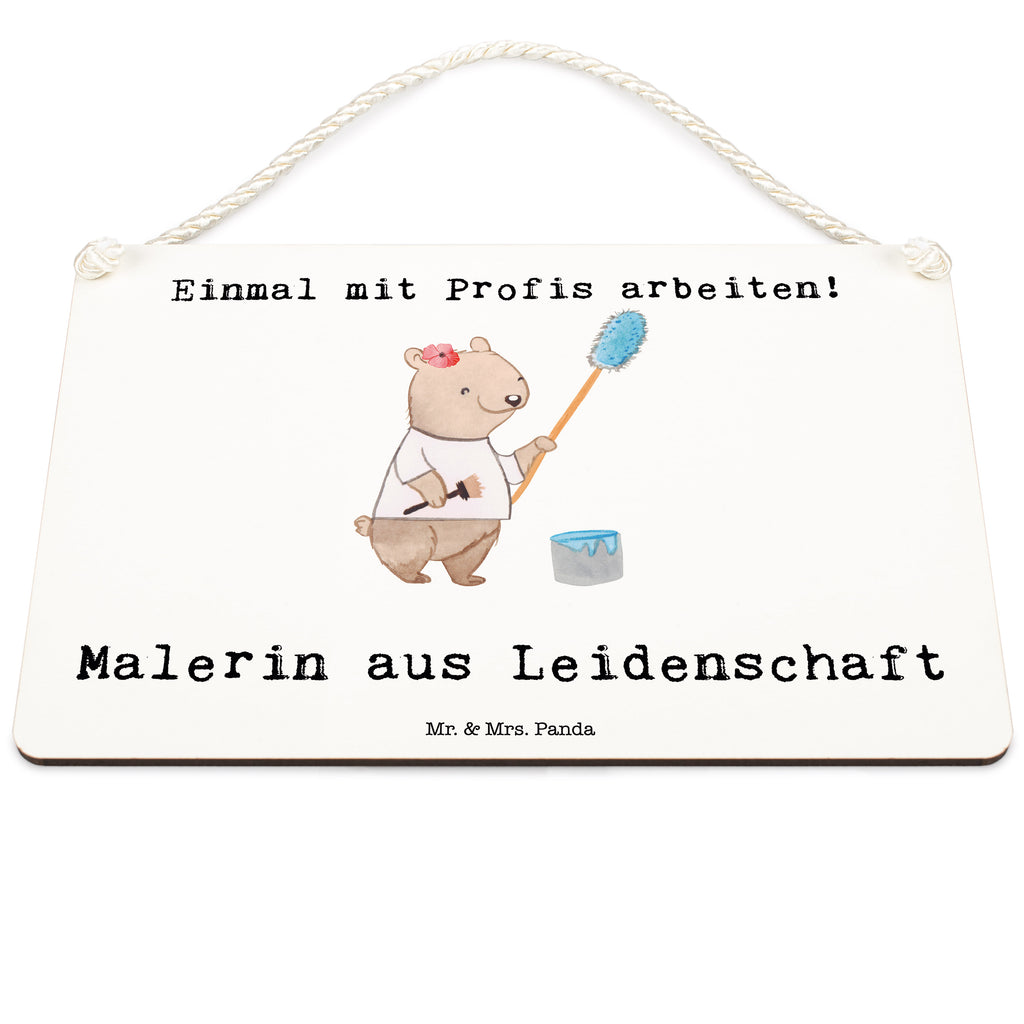 Deko Schild Malerin aus Leidenschaft Dekoschild, Deko Schild, Schild, Tür Schild, Türschild, Holzschild, Wandschild, Wanddeko, Beruf, Ausbildung, Jubiläum, Abschied, Rente, Kollege, Kollegin, Geschenk, Schenken, Arbeitskollege, Mitarbeiter, Firma, Danke, Dankeschön, Maler, Malermeisterin, Gesellenprüfung, Meisterprüfung, Malerbetrieb