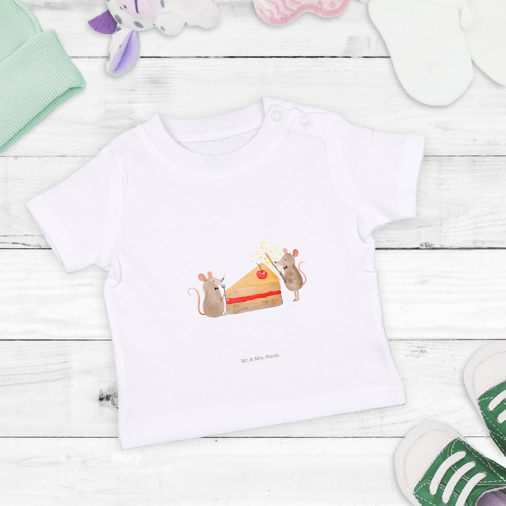 Organic Baby Shirt Mäuse Kuchen Baby T-Shirt, Jungen Baby T-Shirt, Mädchen Baby T-Shirt, Shirt, Geburtstag, Geburtstagsgeschenk, Geschenk, Kuchen, Maus, Mäuse, Party, Leben, Glück