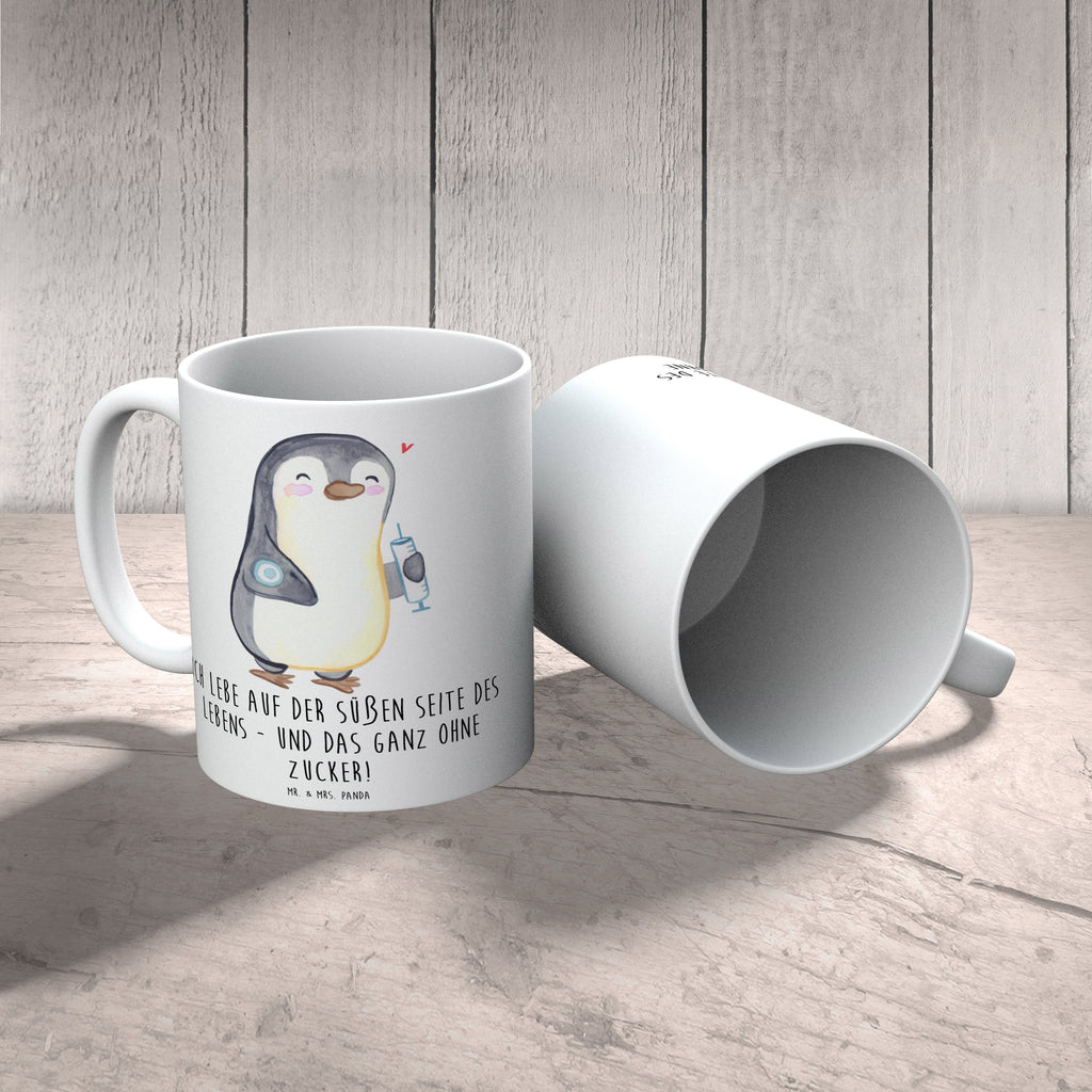 Tasse Pinguin Diabetes Tasse, Kaffeetasse, Teetasse, Becher, Kaffeebecher, Teebecher, Keramiktasse, Porzellantasse, Büro Tasse, Geschenk Tasse, Tasse Sprüche, Tasse Motive, Kaffeetassen, Tasse bedrucken, Designer Tasse, Cappuccino Tassen, Schöne Teetassen, Pinguin, Diabetes, Diabetes Mellitus, Zuckerkrankheit