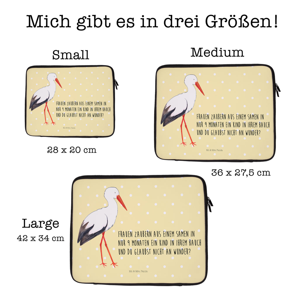 Notebook Tasche Storch Notebook Tasche, Laptop, Computertasche, Tasche, Notebook-Tasche, Notebook-Reisehülle, Notebook Schutz, Tiermotive, Gute Laune, lustige Sprüche, Tiere, Storch, Störche, Schwangerschaft, Geburt, Mutter, Mütter, Mutter werden, Schwanger, Babybauch, Baby