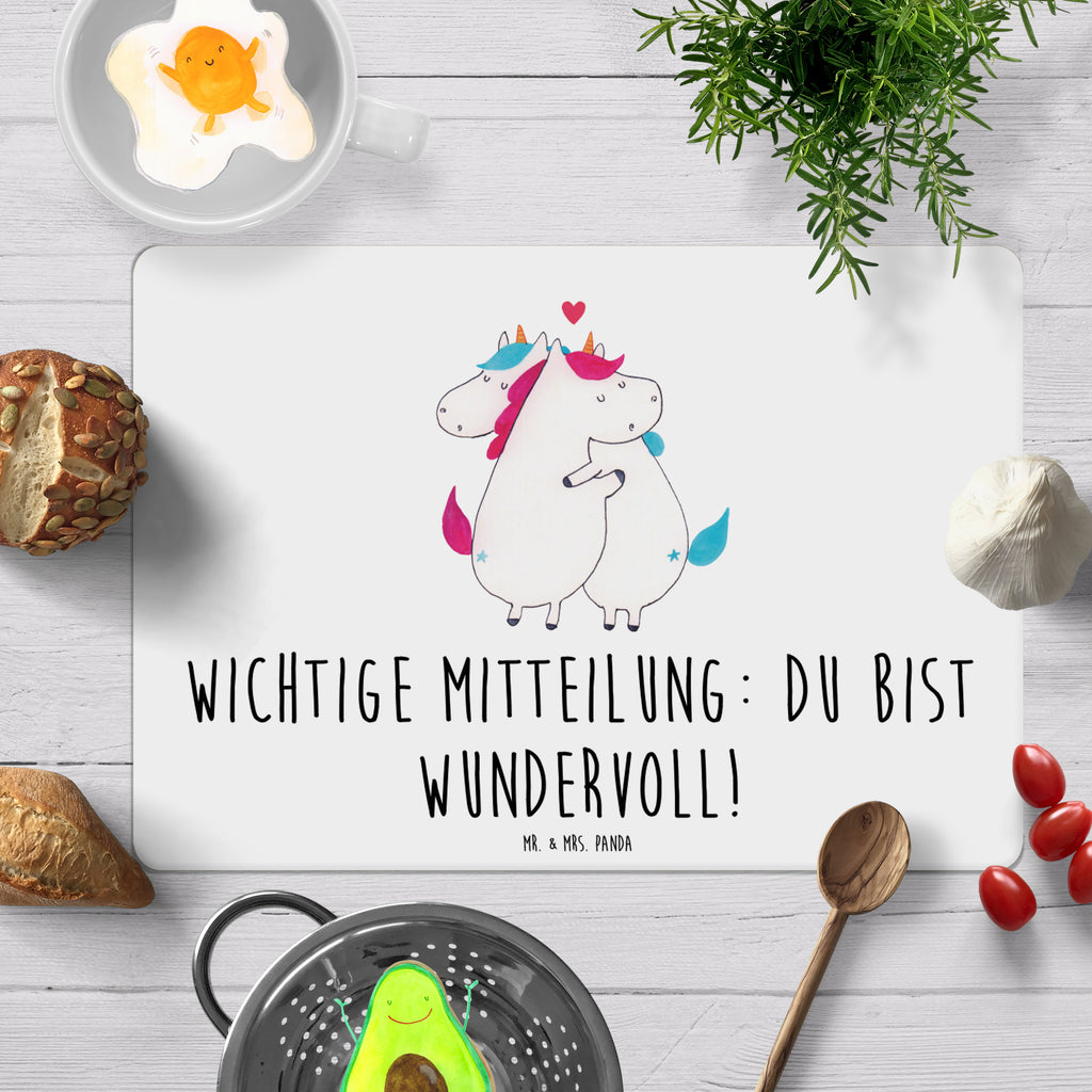 Tischset Einhorn Mitteilung Tischset, Tischuntersetzer, Platzset, Einhorn, Einhörner, Einhorn Deko, Pegasus, Unicorn, Valentinstag, Valentine, Liebe, Geschenk, Partner, Ehe, lustig, witzig, Spruch