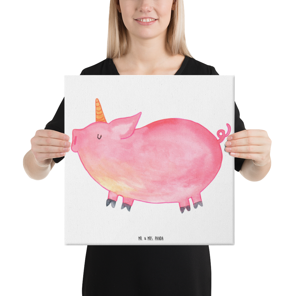 Leinwand Bild Einhorn Schweinhorn Leinwand, Bild, Kunstdruck, Wanddeko, Dekoration, Einhorn, Einhörner, Einhorn Deko, Pegasus, Unicorn, Party, Spaß, Schwein, Schweinhorn, Bauer, witzig. lustig, Spruch, geschenk, Pig, Piggy, funny, english, englisch