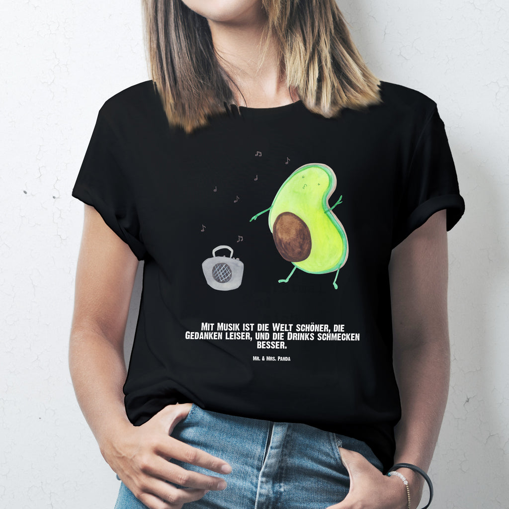 Personalisiertes T-Shirt Avocado tanzt T-Shirt Personalisiert, T-Shirt mit Namen, T-Shirt mit Aufruck, Männer, Frauen, Wunschtext, Bedrucken, Avocado, Veggie, Vegan, Gesund