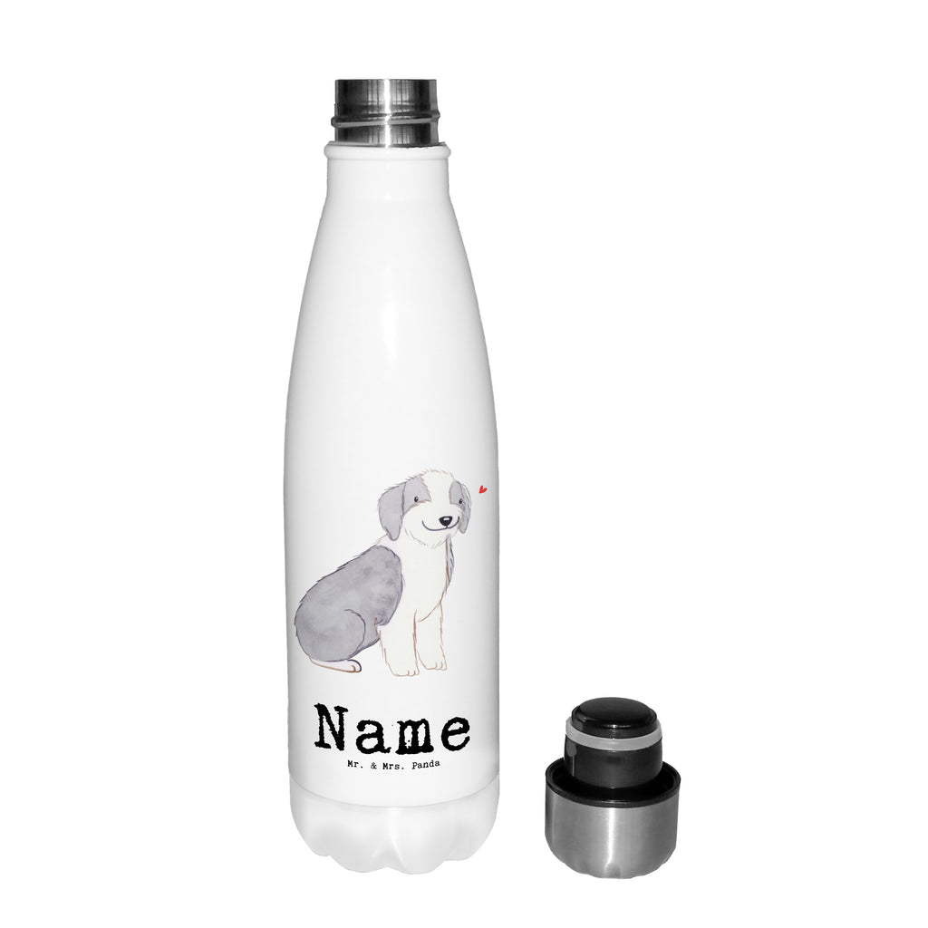 Personalisierte Thermosflasche Bearded Collie Lebensretter Personalisierte Isolierflasche, Personalisierte Thermoflasche, Personalisierte Trinkflasche, Trinkflasche Mit Namen, Wunschname, Bedrucken, Namensflasche, Hund, Hunderasse, Rassehund, Hundebesitzer, Geschenk, Tierfreund, Schenken, Welpe, Bearded Collie, britischer Hütehund