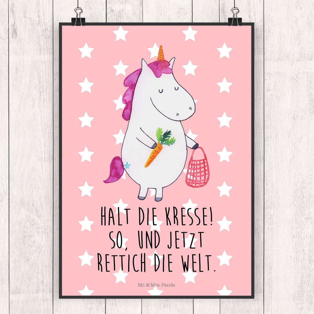 Poster Einhorn Gemüse Poster, Wandposter, Bild, Wanddeko, Küchenposter, Kinderposter, Wanddeko Bild, Raumdekoration, Wanddekoration, Handgemaltes Poster, Mr. & Mrs. Panda Poster, Designposter, Kunstdruck, Posterdruck, Einhorn, Einhörner, Einhorn Deko, Pegasus, Unicorn, Biomarkt, Bio, Gemüse, Wochenmarkt