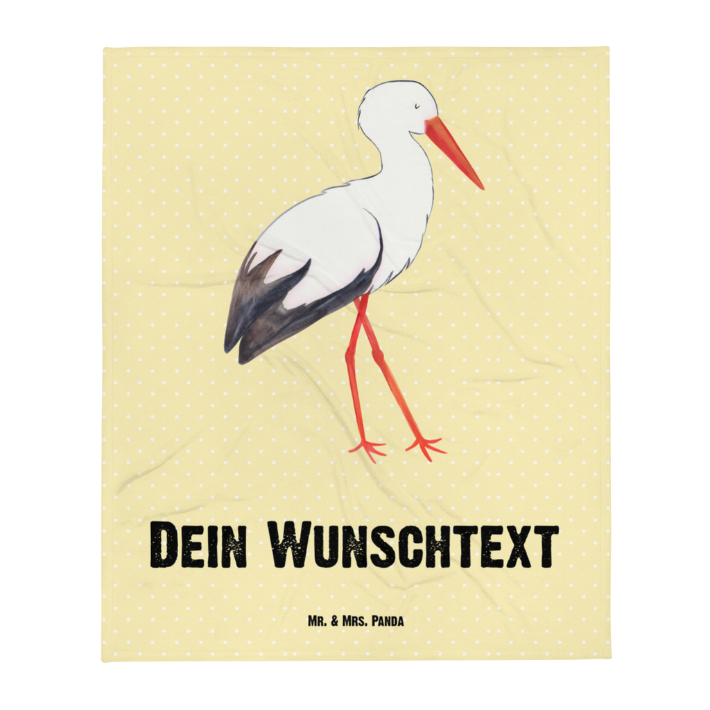 Personalisierte Decke Storch Personalisierte Decke, Decke mit Namen, Kuscheldecke mit Namen, Decke bedrucken, Kuscheldecke bedrucken, Tiermotive, Gute Laune, lustige Sprüche, Tiere, Storch, Störche, Schwangerschaft, Geburt, Mutter, Mütter, Mutter werden, Schwanger, Babybauch, Baby