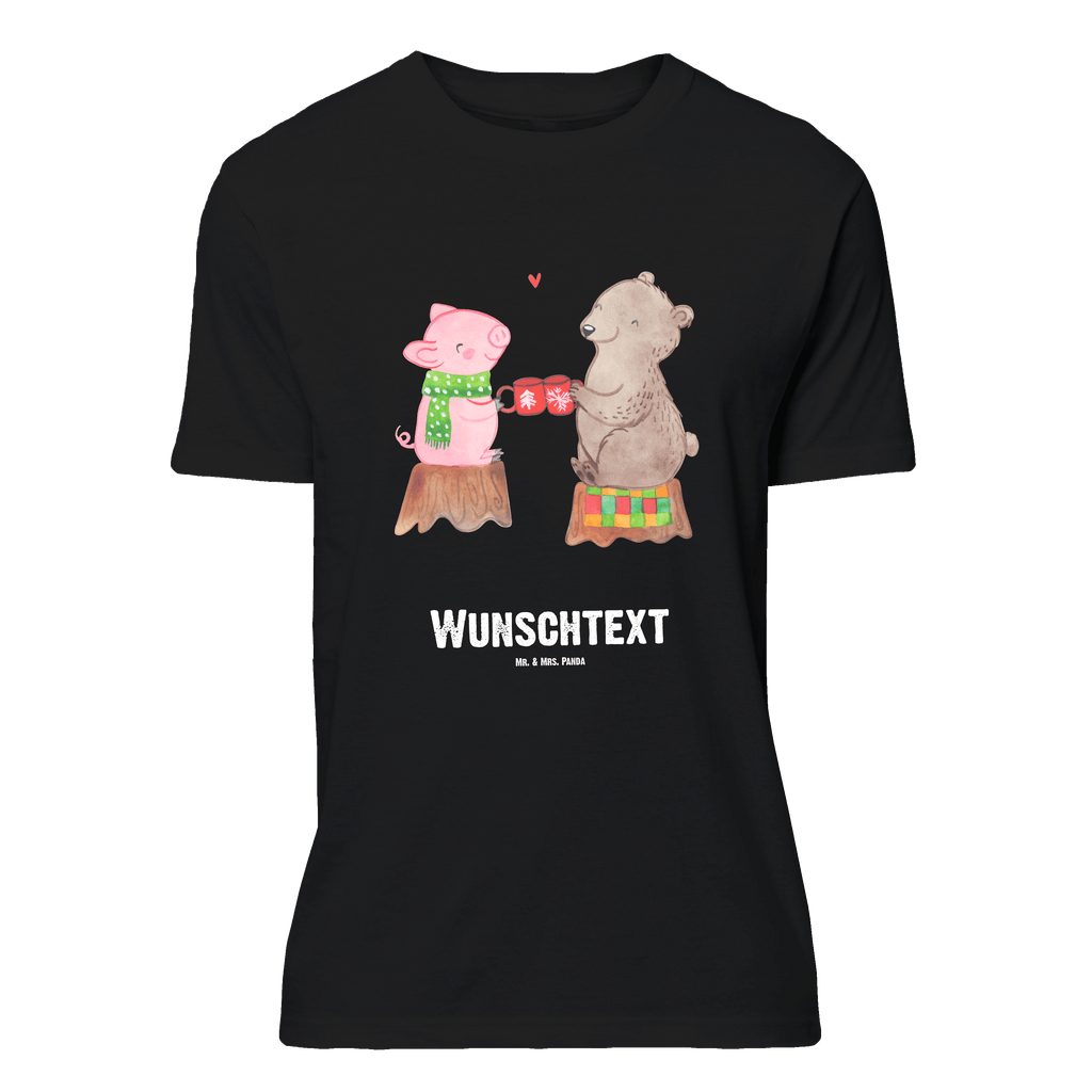 Personalisiertes T-Shirt Glühschwein Sause T-Shirt Personalisiert, T-Shirt mit Namen, T-Shirt mit Aufruck, Männer, Frauen, Winter, Weihnachten, Weihnachtsdeko, Nikolaus, Advent, Heiligabend, Wintermotiv, Prost, Alles Gute, Weihnachtszeit, Schwein, Bär