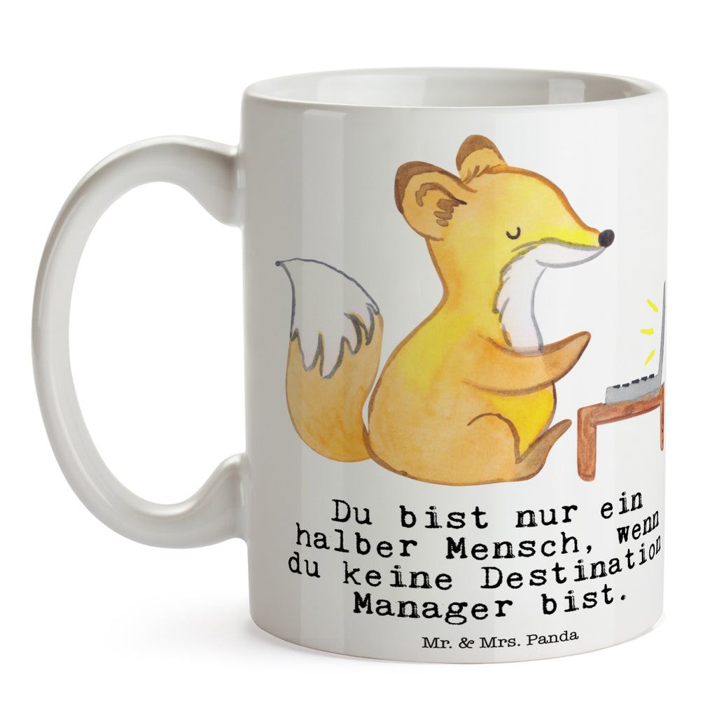 Tasse Destination Manager mit Herz Tasse, Kaffeetasse, Teetasse, Becher, Kaffeebecher, Teebecher, Keramiktasse, Porzellantasse, Büro Tasse, Geschenk Tasse, Tasse Sprüche, Tasse Motive, Kaffeetassen, Tasse bedrucken, Designer Tasse, Cappuccino Tassen, Schöne Teetassen, Beruf, Ausbildung, Jubiläum, Abschied, Rente, Kollege, Kollegin, Geschenk, Schenken, Arbeitskollege, Mitarbeiter, Firma, Danke, Dankeschön