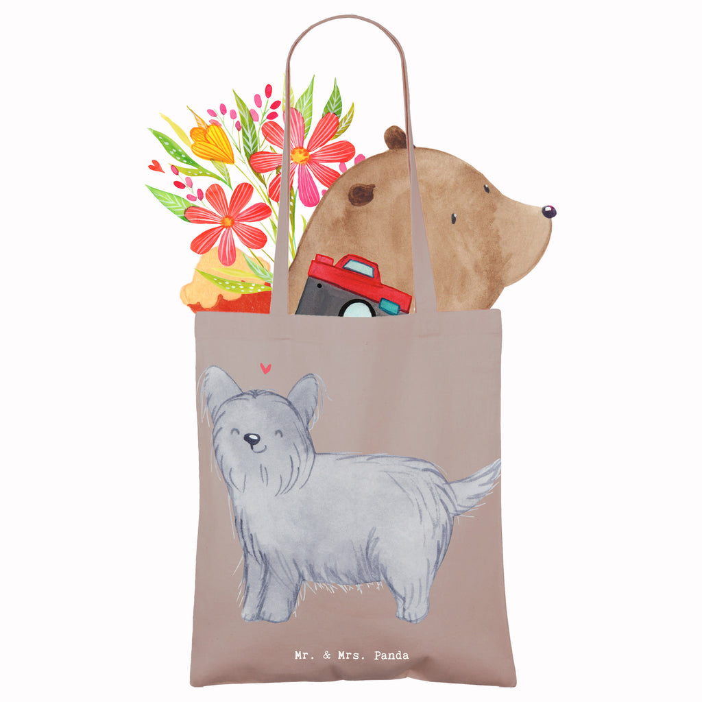 Tragetasche Skye Terrier Lebensretter Beuteltasche, Beutel, Einkaufstasche, Jutebeutel, Stoffbeutel, Tasche, Shopper, Umhängetasche, Strandtasche, Schultertasche, Stofftasche, Tragetasche, Badetasche, Jutetasche, Einkaufstüte, Laptoptasche, Hund, Hunderasse, Rassehund, Hundebesitzer, Geschenk, Tierfreund, Schenken, Welpe, Skye Terrier, Terrier