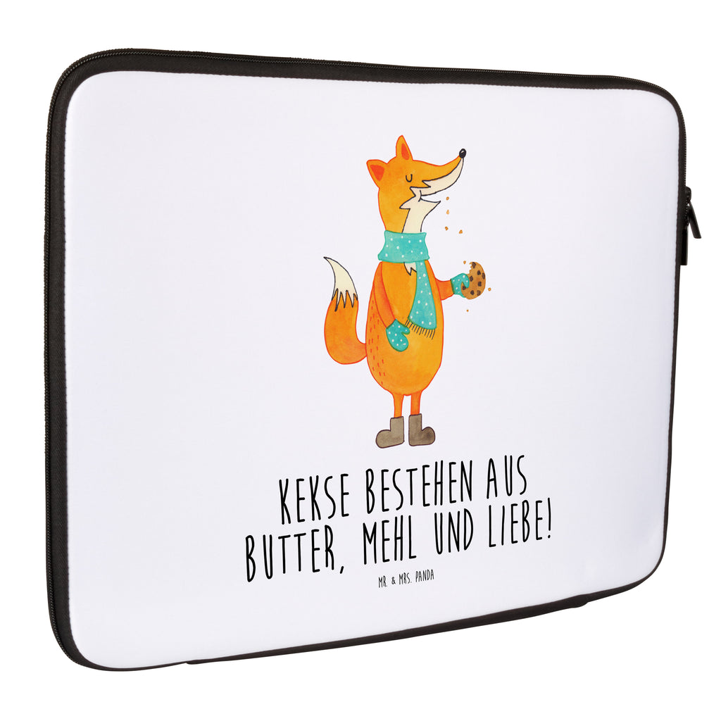 Notebook Tasche Fuchs Keks Notebook Tasche, Laptop, Computertasche, Tasche, Notebook-Tasche, Notebook-Reisehülle, Notebook Schutz, Fuchs, Füchse, Backen Spruch, Kekse, Winter, Weihnachtszeit, Plätzchen, Liebe, Küche Deko