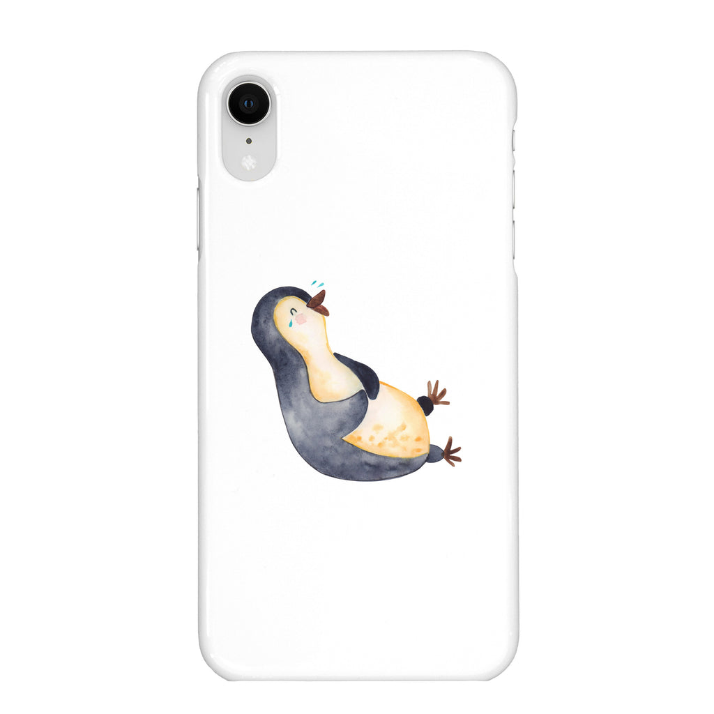 Handyhülle Pinguin Lachen Handyhülle, Handycover, Cover, Handy, Hülle, Iphone 10, Iphone X, Pinguin, Pinguine, lustiger Spruch, Optimismus, Fröhlich, Lachen, Humor, Fröhlichkeit