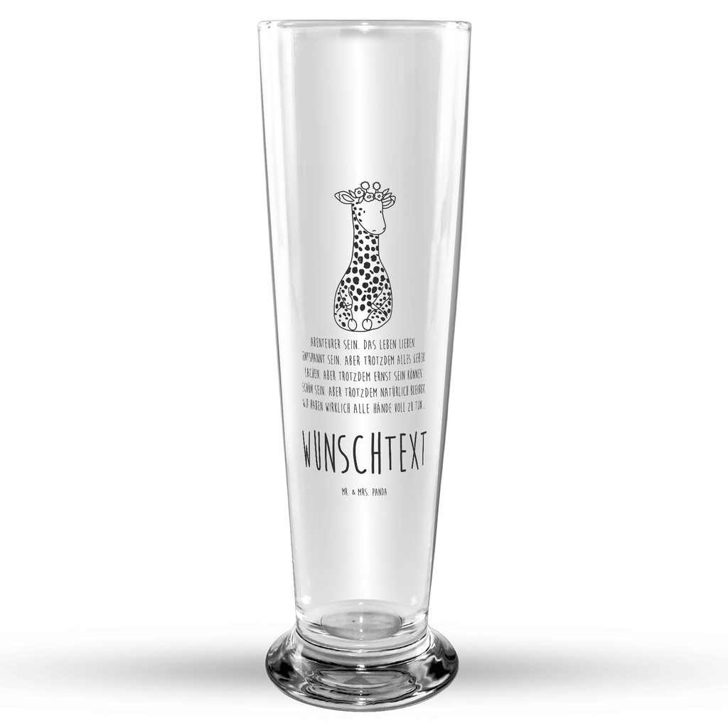 Personalisiertes Bierglas Giraffe Blumenkranz Personalisiertes Bierglas, Personalisiertes Bier Glas, Personalisierter Bierkrug, Personalisierters Bier Krug, Bierglas mit Namen, Bierkrug mit Namen, Vatertag, Afrika, Wildtiere, Giraffe, Blumenkranz, Abenteurer, Selbstliebe, Freundin