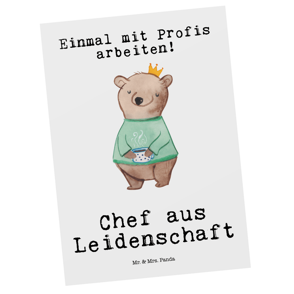 Postkarte Chef aus Leidenschaft Postkarte, Karte, Geschenkkarte, Grußkarte, Einladung, Ansichtskarte, Geburtstagskarte, Einladungskarte, Dankeskarte, Ansichtskarten, Einladung Geburtstag, Einladungskarten Geburtstag, Beruf, Ausbildung, Jubiläum, Abschied, Rente, Kollege, Kollegin, Geschenk, Schenken, Arbeitskollege, Mitarbeiter, Firma, Danke, Dankeschön, CEO, Chef, Führungskraft, Geschäftsinhaber, Firmeninhaber, Unternehmensinhaber, Direktor, Leiter