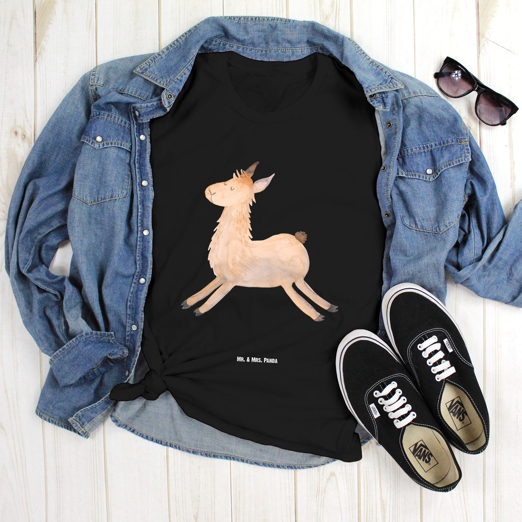 T-Shirt Standard Lama Springen T-Shirt, Shirt, Tshirt, Lustiges T-Shirt, T-Shirt mit Spruch, Party, Junggesellenabschied, Jubiläum, Geburstag, Herrn, Damen, Männer, Frauen, Schlafshirt, Nachthemd, Sprüche, Lama, Alpaka, Lamas, Lieblingstag, Happy day, fröhlich, Glück, Freundin, Liebeskummer, Neustart, guten Morgen, Start, Prüfung, Abitur