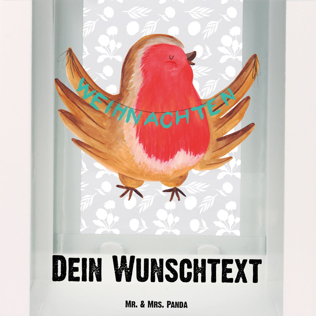 Personalisierte Deko Laterne Rotkehlchen Weihnachten Gartenlampe, Gartenleuchte, Gartendekoration, Gartenlicht, Laterne kleine Laternen, XXL Laternen, Laterne groß, Winter, Weihnachten, Weihnachtsdeko, Nikolaus, Advent, Heiligabend, Wintermotiv, Frohe Weihnachten, Weihnachtsmotiv, Weihnachtsgruß, Vogel, xmas