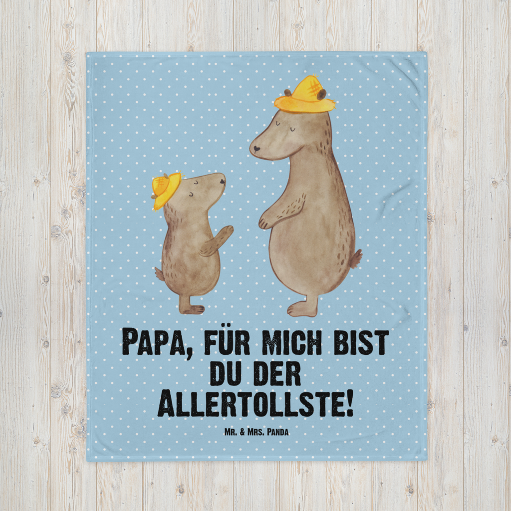 Babydecke Bären mit Hut Babydecke, Babygeschenk, Geschenk Geburt, Babyecke Kuscheldecke, Krabbeldecke, Familie, Vatertag, Muttertag, Bruder, Schwester, Mama, Papa, Oma, Opa, Bär, Bären, Vater, Papi, Paps, Dad, Daddy, Lieblingsmensch, Sohn, Söhne, Kind, Kinder, Vater-Sohn, Family, Vorbild