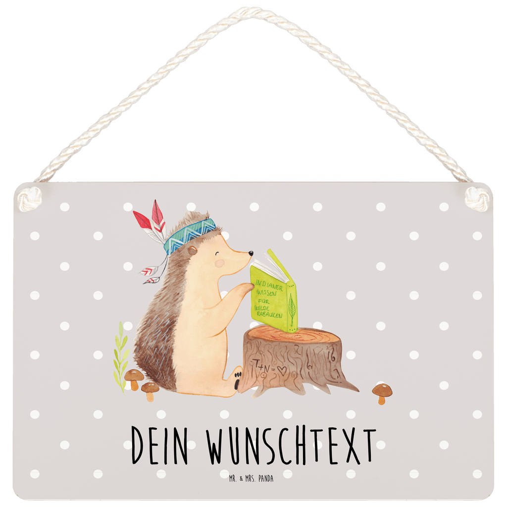 Personalisiertes Deko Schild Igel Federschmuck Dekoschild, Deko Schild, Schild, Tür Schild, Türschild, Holzschild, Wandschild, Wanddeko, Waldtiere, Tiere, Igel, Indianer, Abenteuer, Lagerfeuer, Camping