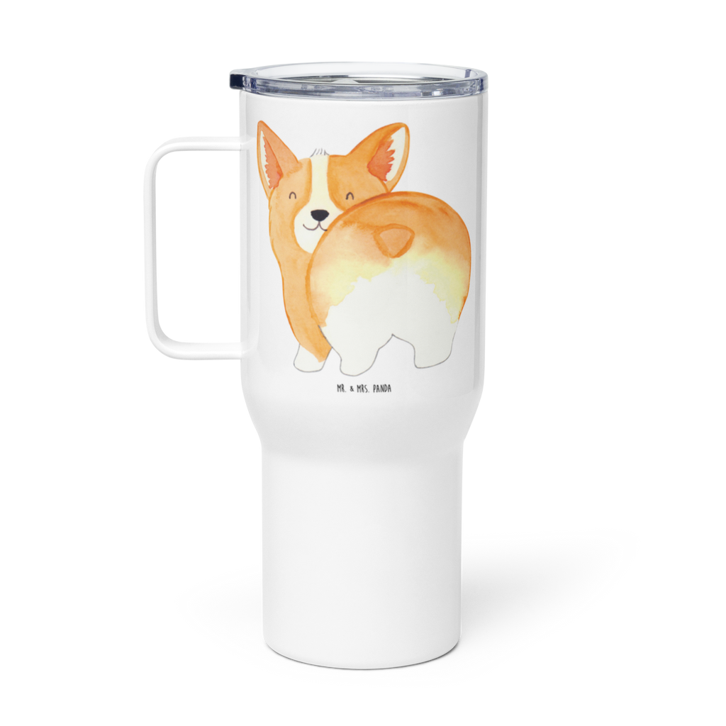 XXL Thermobecher Corgi Po Thermobecher, XL Thermobecher, Reisebecher, XL Reisetasse, Großer Thermobecher, Autobecher, Jumbo Becher, Hund, Hundemotiv, Haustier, Hunderasse, Tierliebhaber, Hundebesitzer, Sprüche, Corgie, Hundeliebe, Motivation, Selbstliebe, Spruch