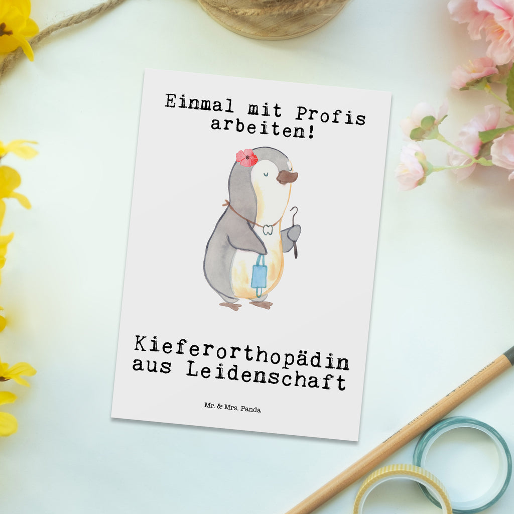 Postkarte Kieferorthopädin aus Leidenschaft Postkarte, Karte, Geschenkkarte, Grußkarte, Einladung, Ansichtskarte, Geburtstagskarte, Einladungskarte, Dankeskarte, Ansichtskarten, Einladung Geburtstag, Einladungskarten Geburtstag, Beruf, Ausbildung, Jubiläum, Abschied, Rente, Kollege, Kollegin, Geschenk, Schenken, Arbeitskollege, Mitarbeiter, Firma, Danke, Dankeschön