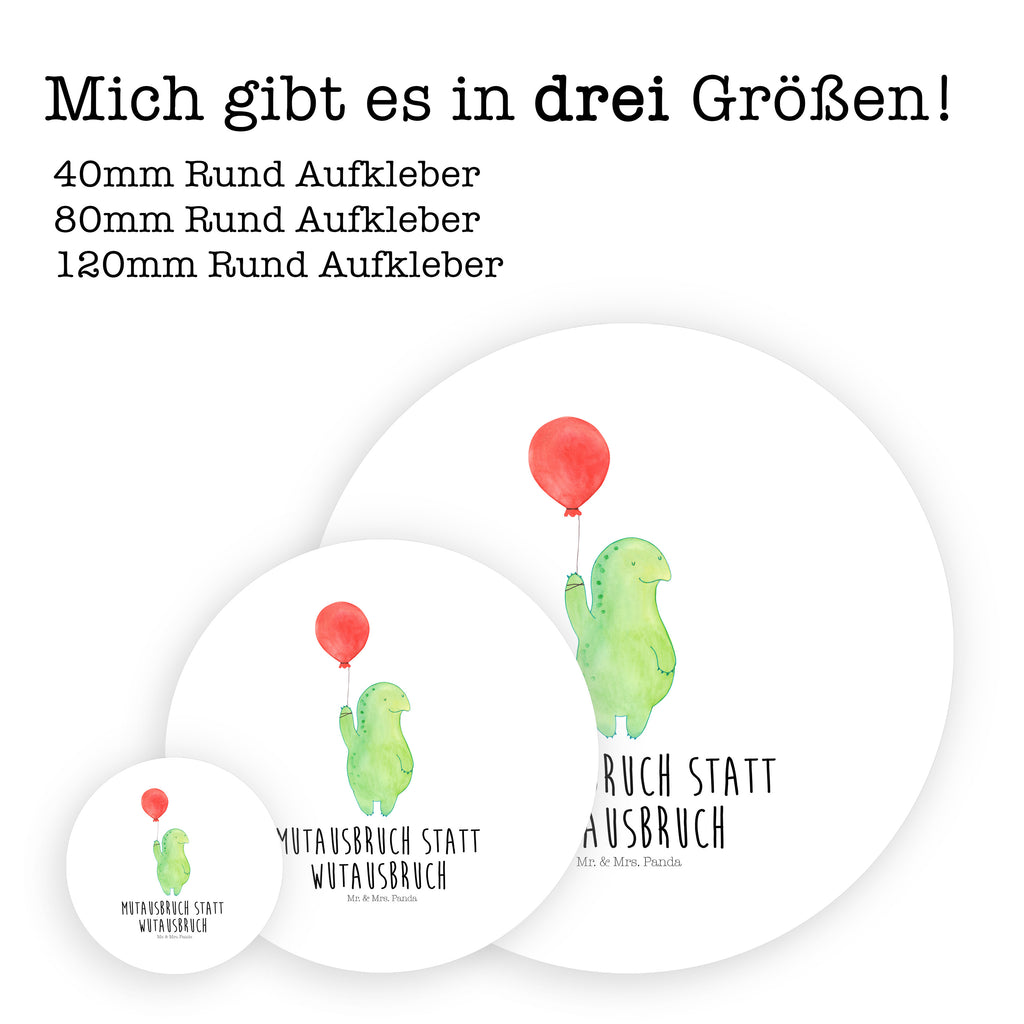 Rund Aufkleber Schildkröte Luftballon Sticker, Aufkleber, Etikett, Kinder, rund, Schildkröte, Schildkröten, Mutausbruch, Motivation, Motivationsspruch