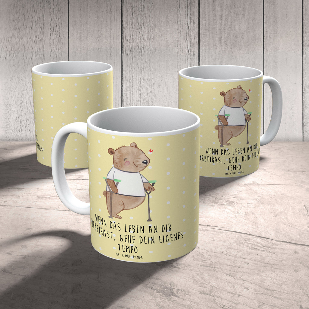 Tasse Bär Beinamputation Tasse, Kaffeetasse, Teetasse, Becher, Kaffeebecher, Teebecher, Keramiktasse, Porzellantasse, Büro Tasse, Geschenk Tasse, Tasse Sprüche, Tasse Motive, Kaffeetassen, Tasse bedrucken, Designer Tasse, Cappuccino Tassen, Schöne Teetassen, Bär, Amputation, Beinamputation