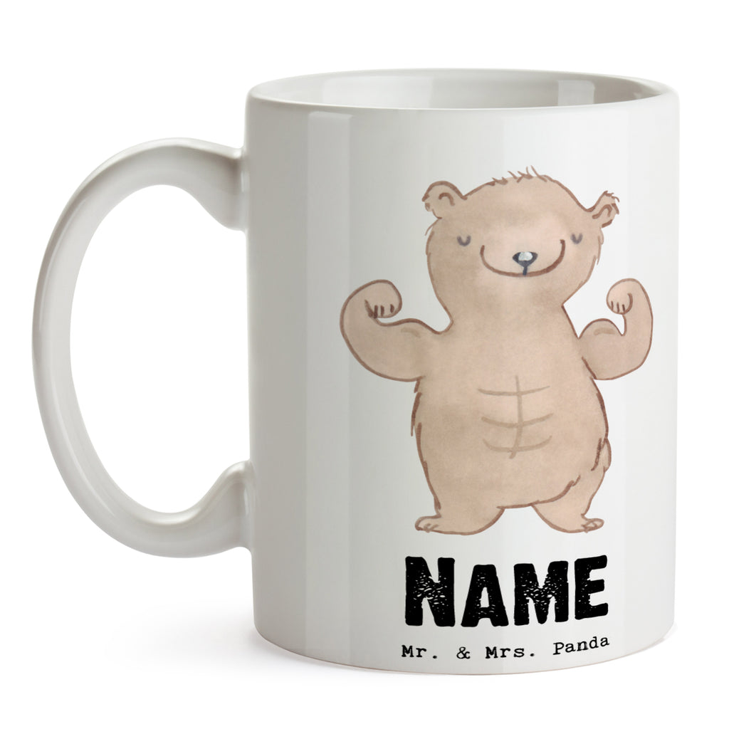 Personalisierte Tasse Bär Bodybuilding Tage Personalisierte Tasse, Namenstasse, Wunschname, Personalisiert, Tasse, Namen, Drucken, Tasse mit Namen, Geschenk, Sport, Sportart, Hobby, Schenken, Danke, Dankeschön, Auszeichnung, Gewinn, Sportler, Bodybuilding, Muskelmasse, Körpergestaltung, Leistungssport