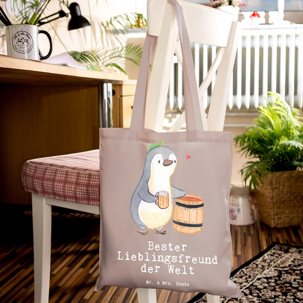 Tragetasche Pinguin Bester Lieblingsfreund der Welt Beuteltasche, Beutel, Einkaufstasche, Jutebeutel, Stoffbeutel, Tasche, Shopper, Umhängetasche, Strandtasche, Schultertasche, Stofftasche, Tragetasche, Badetasche, Jutetasche, Einkaufstüte, Laptoptasche, für, Dankeschön, Geschenk, Schenken, Geburtstag, Geburtstagsgeschenk, Geschenkidee, Danke, Bedanken, Mitbringsel, Freude machen, Geschenktipp, Lieblingsfreund, Freund, Partner, Lieblingsmensch, Lieblings Mensch, Liebling, Bae, bester Freund, Liebe, Herz, Love