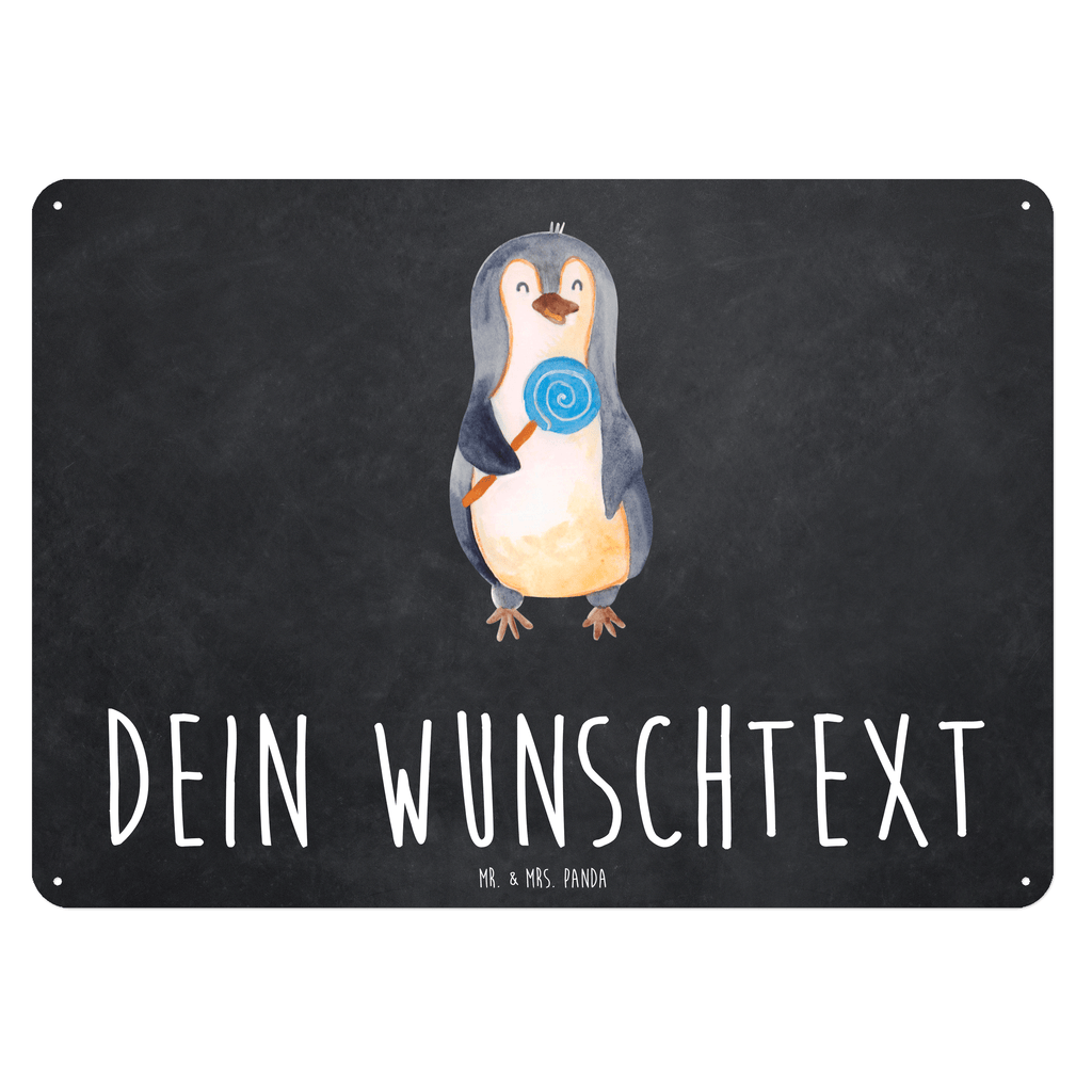 Personalisiertes Blechschild Pinguin Lolli Blechschild, Metallschild, Geschenk Schild, Schild, Magnet-Metall-Schild, Deko Schild, Wandschild, Wand-Dekoration, Türschild, Pinguin, Pinguine, Lolli, Süßigkeiten, Blödsinn, Spruch, Rebell, Gauner, Ganove, Rabauke