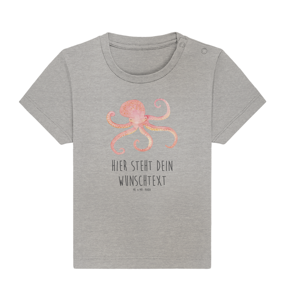 Personalisiertes Baby Shirt Tintenfisch Personalisiertes Baby T-Shirt, Personalisiertes Jungen Baby T-Shirt, Personalisiertes Mädchen Baby T-Shirt, Personalisiertes Shirt, Tiermotive, Gute Laune, lustige Sprüche, Tiere, Meer, Meerestier, Krake, Tintenfisch, Arme, Wasser, Ozean