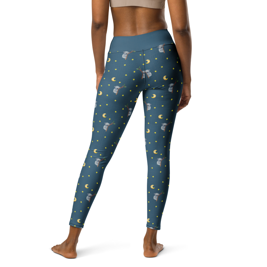 Yogahose Koalabär Muster Yogapants, Yogaleggings, Yogaleggins, Yogahose Damen, Yogahose, Frauen, Yogahose Mädchen, Yogahose Kinder, Yogahose Herren, Yogahose Männer, Tiermotive, Gute Laune, lustige Sprüche, Tiere, Koala, träumen, Traum, schlafen, Schlafzimmer, Traumland, Bär, Koalabär