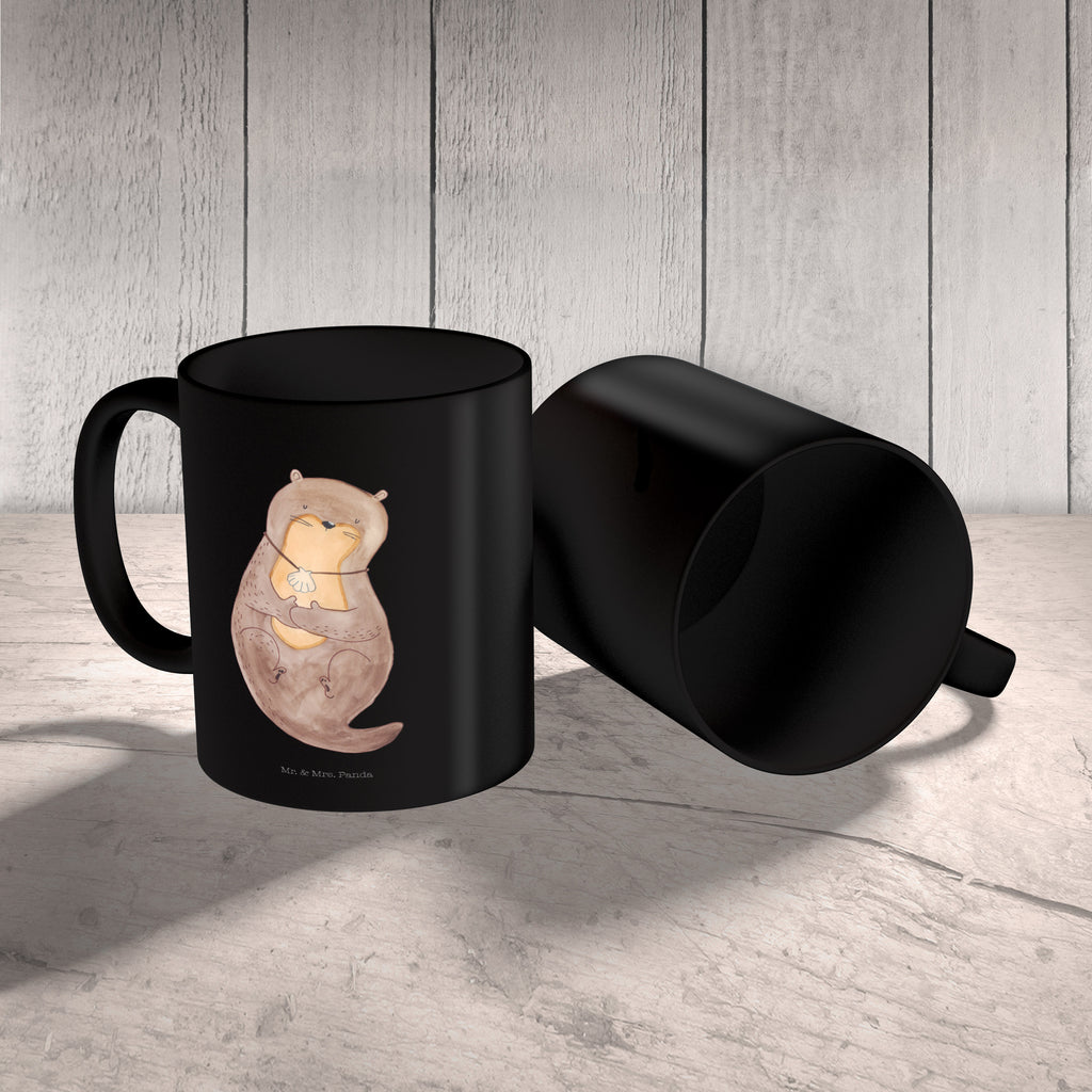 Tasse Otter Muschel Tasse, Kaffeetasse, Teetasse, Becher, Kaffeebecher, Teebecher, Keramiktasse, Porzellantasse, Büro Tasse, Geschenk Tasse, Tasse Sprüche, Tasse Motive, Kaffeetassen, Tasse bedrucken, Designer Tasse, Cappuccino Tassen, Schöne Teetassen, Otter, Fischotter, Seeotter, Otterliebe, grübeln, träumen, Motivation, Tagträumen, Büro