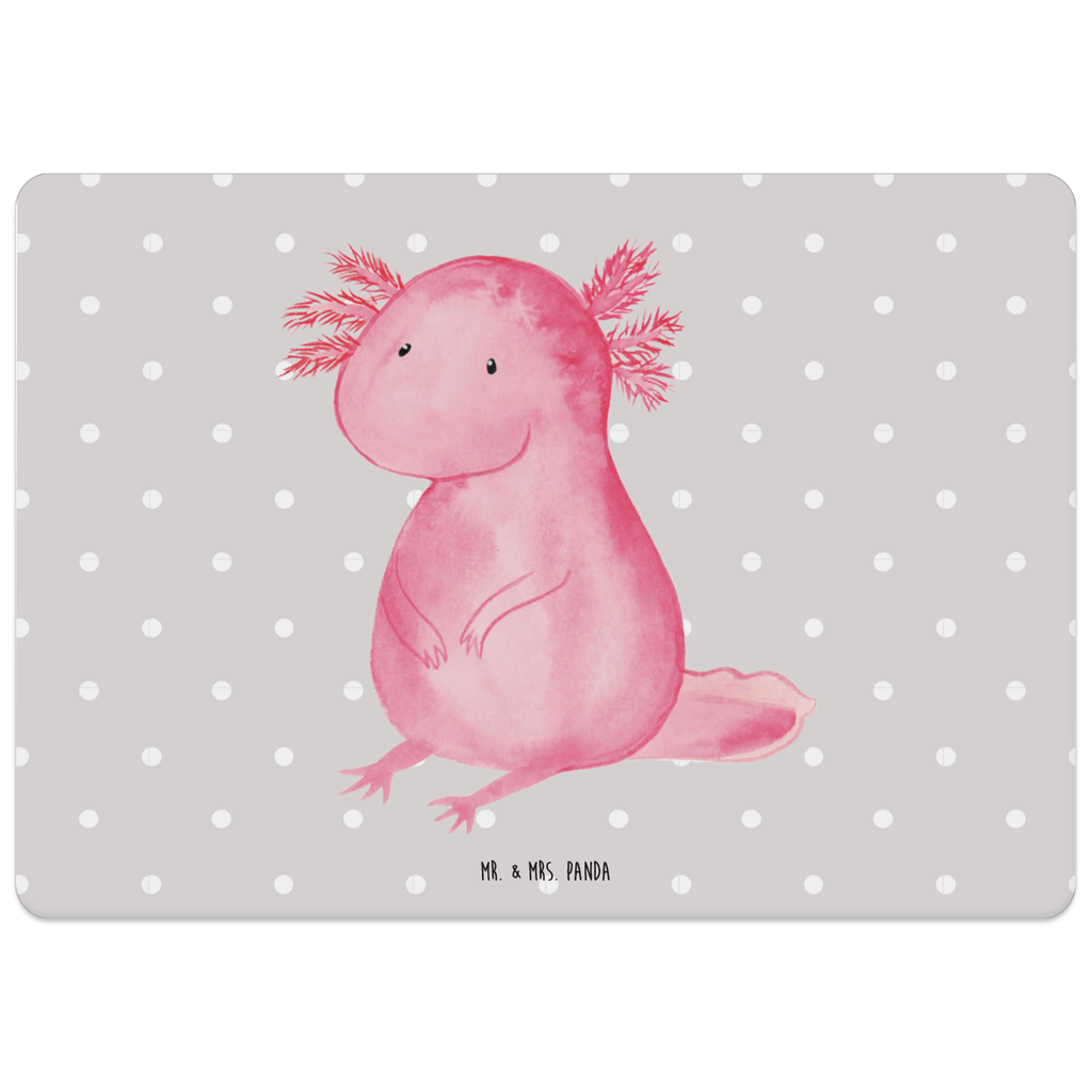 Tischset Axolotl Tischset, Tischuntersetzer, Platzset, Tischsets abwaschbar, Tischunterlage, Axolotl, Molch, Axolot, vergnügt, fröhlich, zufrieden, Lebensstil, Weisheit, Lebensweisheit, Liebe, Freundin