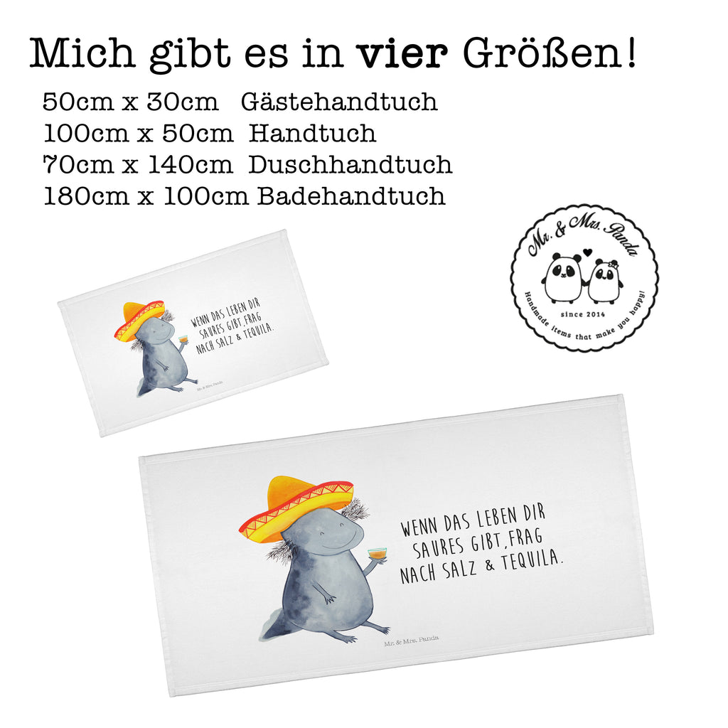 Handtuch Axolotl Tequila Handtuch, Badehandtuch, Badezimmer, Handtücher, groß, Kinder, Baby, Axolotl, Molch, Mexico, Mexiko, Sombrero, Zitrone, Tequila, Motivation, Spruch, Schwanzlurch, Lurch, Lurche, Axolot, Feuerdrache, Feuersalamander