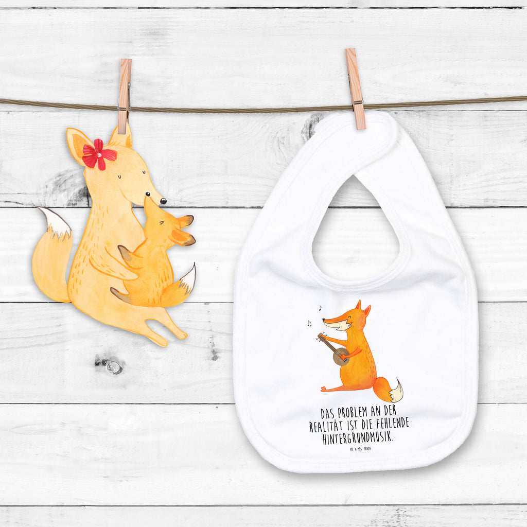 Organic Babylätzchen Fuchs Gitarre Baby, Lätzchen, Spucktuch, Sabberlätzchen, Klettlätzchen, Babygeschenk, Baby Lätzchen, Geschenk für Geburt, Geschenk zur Geburt, Baby Spucktuch, Babyausstattung, Geschenkidee für Babyparty, Fuchs, Füchse, Geschenk Musiker, Musik Spruch, Musikerin, Sänger, Sängerin, Gitarre