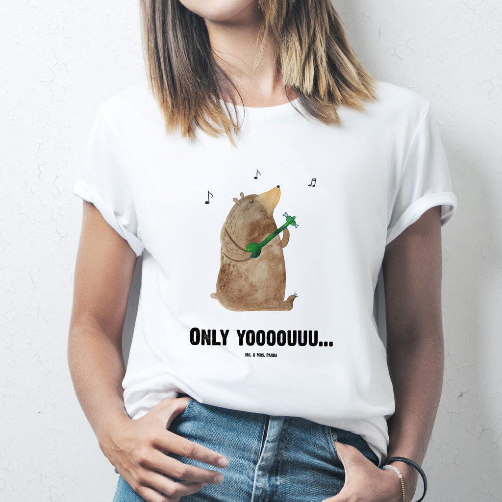 Personalisiertes T-Shirt Bär Gitarre T-Shirt Personalisiert, T-Shirt mit Namen, T-Shirt mit Aufruck, Männer, Frauen, Wunschtext, Bedrucken, Bär, Teddy, Teddybär