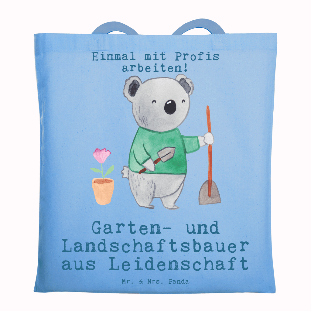 Tragetasche Garten- und Landschaftsbauer aus Leidenschaft Beuteltasche, Beutel, Einkaufstasche, Jutebeutel, Stoffbeutel, Tasche, Shopper, Umhängetasche, Strandtasche, Schultertasche, Stofftasche, Tragetasche, Badetasche, Jutetasche, Einkaufstüte, Laptoptasche, Beruf, Ausbildung, Jubiläum, Abschied, Rente, Kollege, Kollegin, Geschenk, Schenken, Arbeitskollege, Mitarbeiter, Firma, Danke, Dankeschön, Gärtner, Gartenplaner, Gärtnerei, Gartenbau, Hobbygärtner, Garten- und Landschaftsbauer