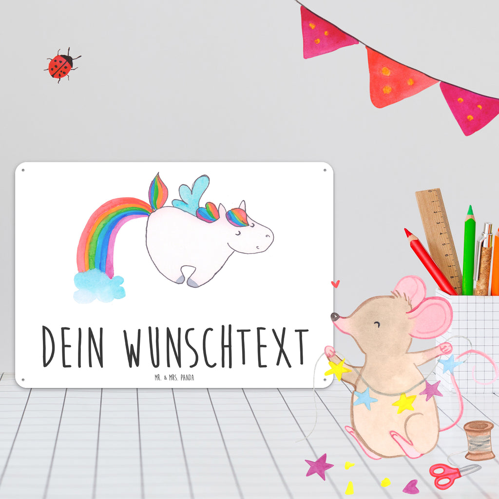 Personalisiertes Blechschild Einhorn Pegasus Blechschild, Metallschild, Geschenk Schild, Schild, Magnet-Metall-Schild, Deko Schild, Wandschild, Wand-Dekoration, Türschild, Einhorn, Einhörner, Einhorn Deko, Pegasus, Unicorn, Regenbogen, Spielen, Realität, Glitzer, Erwachsenwerden