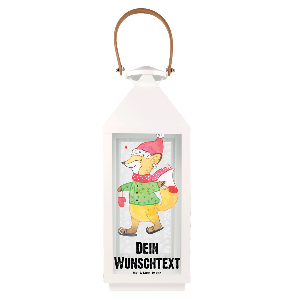 Personalisierte Deko Laterne Fuchs  Schlittschuhe Gartenlampe, Gartenleuchte, Gartendekoration, Gartenlicht, Laterne kleine Laternen, XXL Laternen, Laterne groß, Winter, Weihnachten, Weihnachtsdeko, Nikolaus, Advent, Heiligabend, Wintermotiv, Weihnachtsmann, Weihnachtstage, Weihnachtsbaum, Tannenbaum, Weihnachtszeit