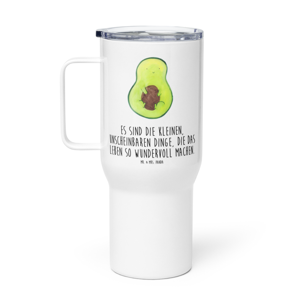 XXL Thermobecher Avocado Kern Thermobecher, XL Thermobecher, Reisebecher, XL Reisetasse, Großer Thermobecher, Autobecher, Jumbo Becher, Avocado, Veggie, Vegan, Gesund, Avokado, Avocadokern, Kern, Pflanze, Spruch Leben