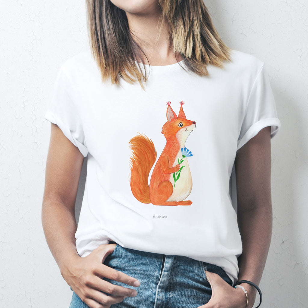 T-Shirt Standard Eichhörnchen Blume T-Shirt, Shirt, Tshirt, Lustiges T-Shirt, T-Shirt mit Spruch, Party, Junggesellenabschied, Jubiläum, Geburstag, Herrn, Damen, Männer, Frauen, Schlafshirt, Nachthemd, Sprüche, Tiermotive, Gute Laune, lustige Sprüche, Tiere, Eichhörnchen, Eichhorn, Spruch positiv, Lachen, Spaß, Motivation Sprüche, Motivation Bilder, glücklich Spruch, Spruch Deko