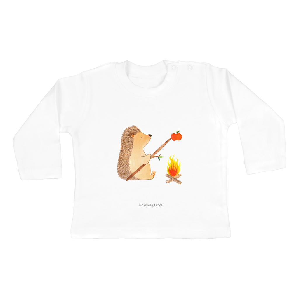 Baby Longsleeve Igel grillt Mädchen, Jungen, Baby, Langarm, Bio, Kleidung, Tiermotive, Gute Laune, lustige Sprüche, Tiere, Igel, Grillen, Ziele, Motivation, arbeitslos, Sinn des Lebens, Spruch