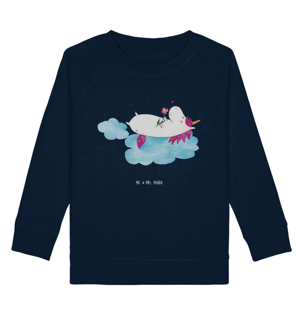 Organic Kinder Pullover Einhorn verliebt auf Wolke Kinder Pullover, Kinder Sweatshirt, Jungen, Mädchen, Einhorn, Einhörner, Einhorn Deko, Pegasus, Unicorn, verliebt, Liebe, Liebesbeweis, Freundin, Wolke