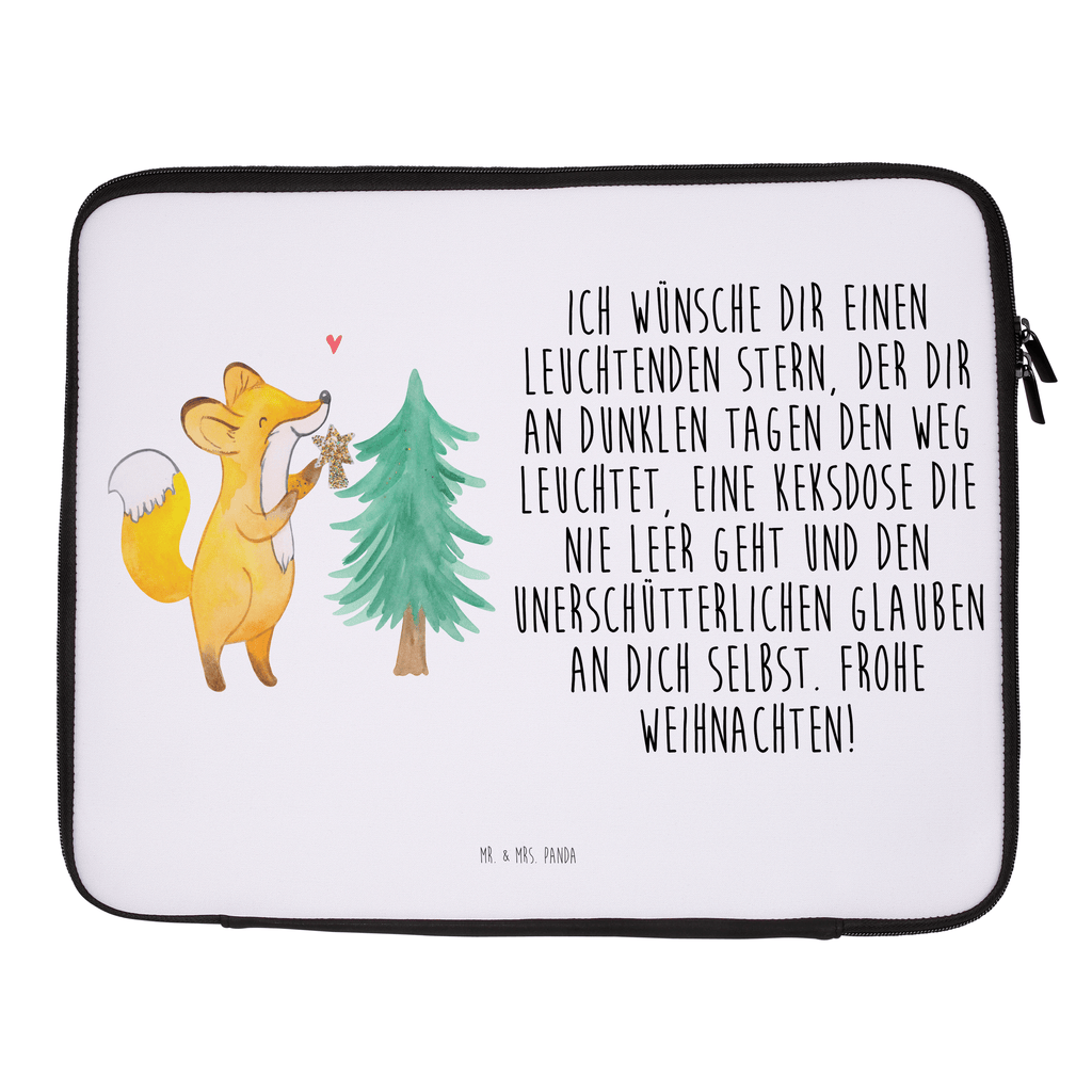 Notebook Tasche Fuchs  Weihnachtsbaum