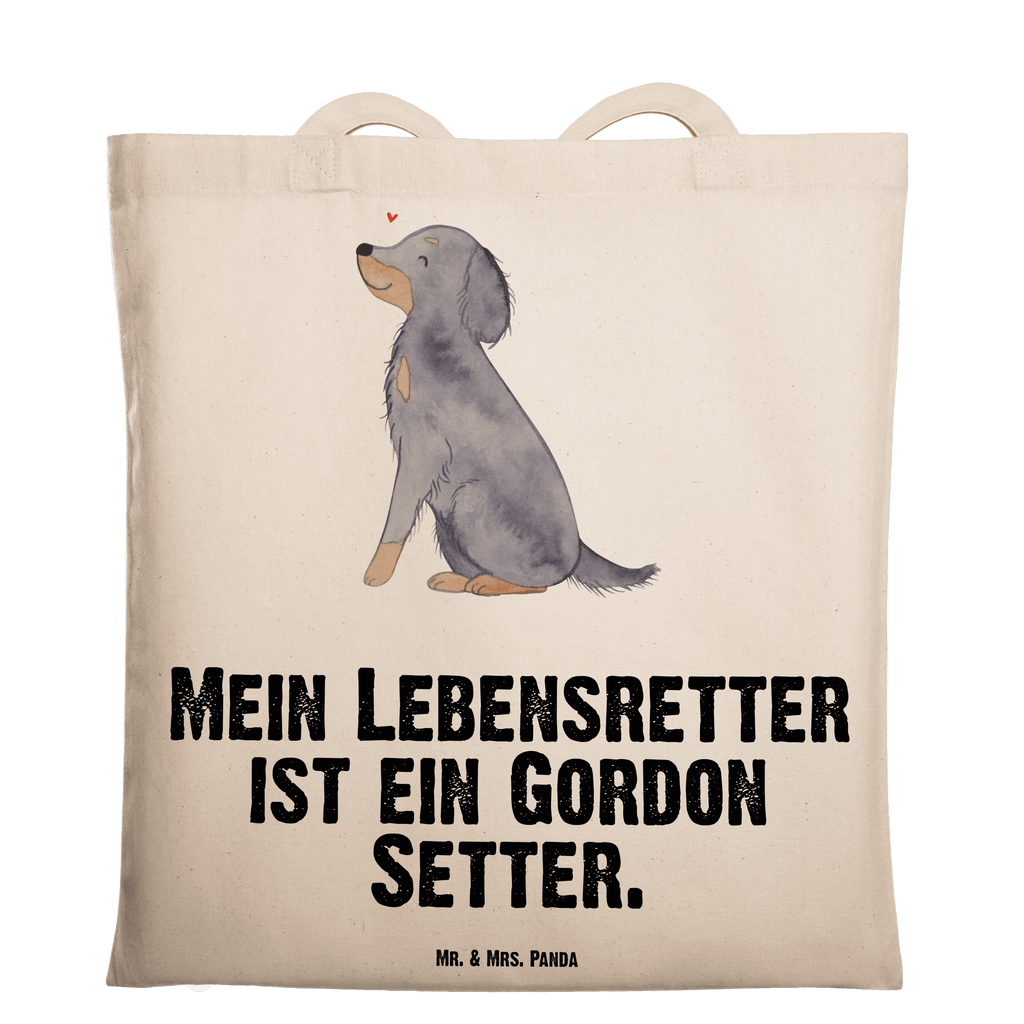 Tragetasche Gordon Setter Lebensretter Beuteltasche, Beutel, Einkaufstasche, Jutebeutel, Stoffbeutel, Hund, Hunderasse, Rassehund, Hundebesitzer, Geschenk, Tierfreund, Schenken, Welpe, Gordon Shetter, Jagdhund