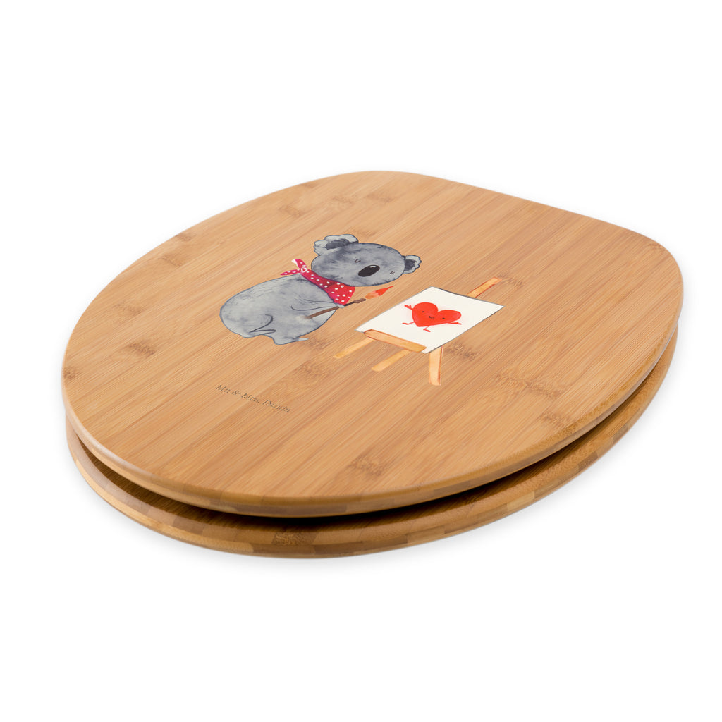 Motiv WC Sitz Koala Künstler Klobrille, Klodeckel, Toilettendeckel, WC-Sitz, Toilette, Koala, Koalabär, Liebe, Liebensbeweis, Liebesgeschenk, Gefühle, Künstler, zeichnen