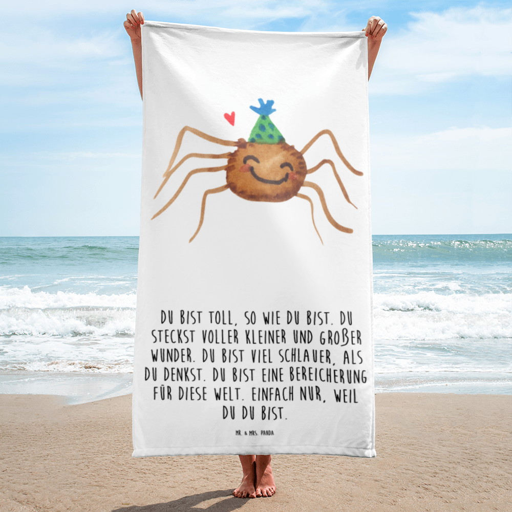 XL Badehandtuch Spinne Agathe Party Handtuch, Badetuch, Duschtuch, Strandtuch, Saunatuch, Spinne Agathe, Spinne, Agathe, Videos, Merchandise, Selbstliebe, Wunder, Motivation, Glück